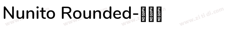Nunito Rounded字体转换